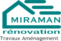 logo entreprise du bâtiment miraman rénovation spécialiste des travaux
